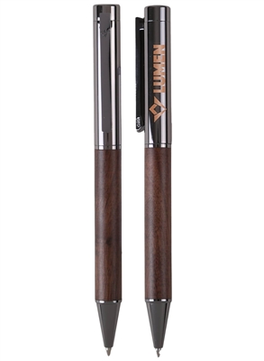 Custom Luxwood Ballpoint Pen | Laser Engraved Executive Rosewood Pen