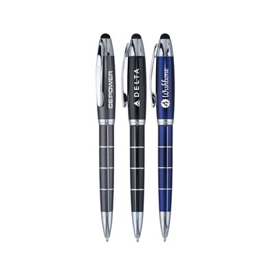 Damali Stylus Pen | Custom Executive Stylus Pens | Chrome Accents