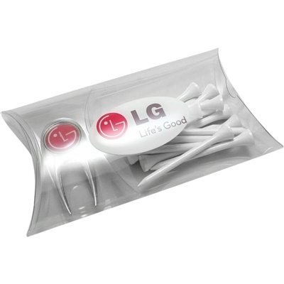 Custom Merion Pillow Pack | Golf Tees, Divot Tool and Full-Color Logo