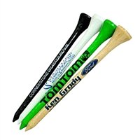 Bulk Wooden Golf Tees with One Color Imprint | Durable Birch Wood for Custom Logos