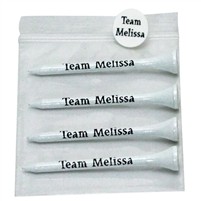 Custom Golf Tee and Ball Marker Set â€“ Includes (4) 3 1/4" Golf Tees & (1) Ball Marker in Reusable Zip Lock Bag