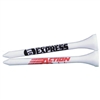 Bulk 3 1/4" Custom Tree Saver Eco Friendly Golf Tees | One Color Imprint | Case of 1000