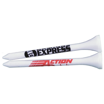 Bulk 3 1/4" Custom Tree Saver Eco Friendly Golf Tees | One Color Imprint | Case of 1000