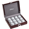 Titleist Custom Wooden Box | Premium Logo Golf Ball Gift with Full Color Imprint