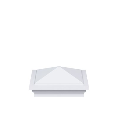 Princeton Post Cap for 4x4 PVC Sign Posts - White