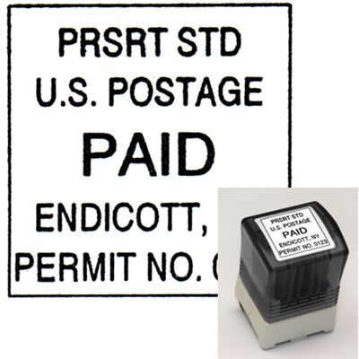 Self-Inking PRSRT STD Postage Paid Stamp
