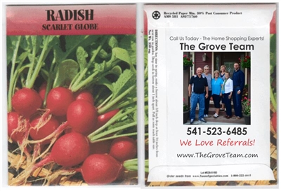 Radish Personalized Seed Packets