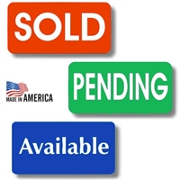 Sold, Pending & Available Stickers