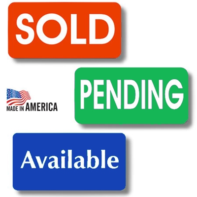 Sold, Pending & Available Stickers
