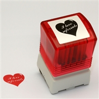Self Inking Heart Shaped Stamp