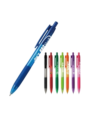 Bowie Clear Silkscreen | Promotional Pen | Custom Printing | Retractable Ballpoint
