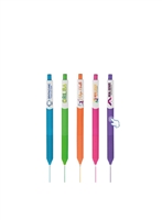 Alamo Gel Soft Touch Pen | Custom Silkscreen & Full Color XL Clip Imprint | Stylish Gel Pens for Promotions