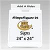 Simpo Square 24" x 24" White A Frame with Custom Signs