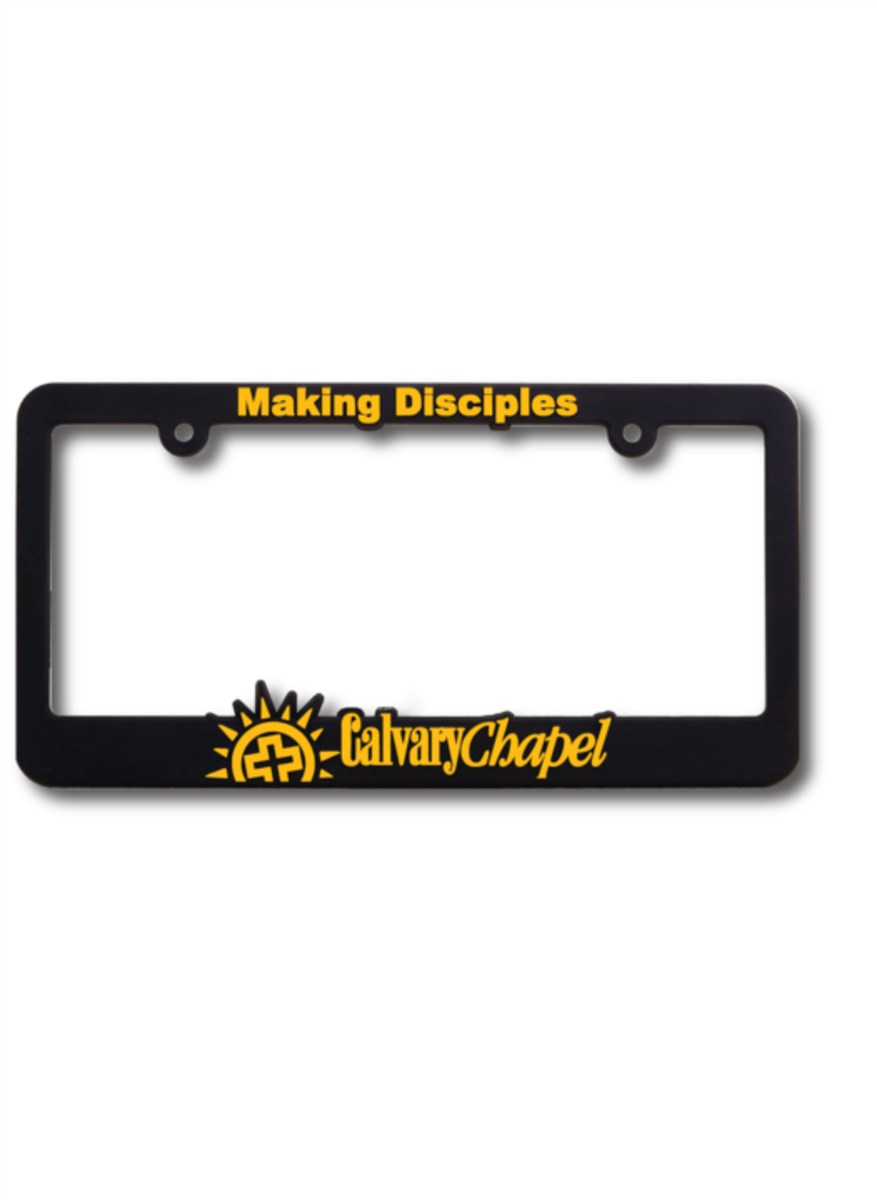 Custom NY License Plate Frame | High View Raised Letter Design