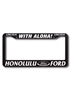 California High View Raised Lettering License Plate Frame | Customizable Foil Colors