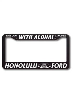 California High View Raised Lettering License Plate Frame | Customizable Foil Colors