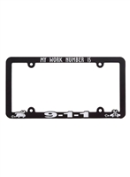 New Jersey License Plate Frame | High View Raised Lettering, Made in USA