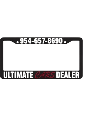 Custom California Car Tag Frame | Dual Color Silk Screen Plastic | Auto Styling Accessory