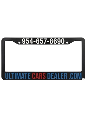 California Car Plate Frame â€“ Triple Color Silk Screen Plastic | Durable Vehicle Accessory