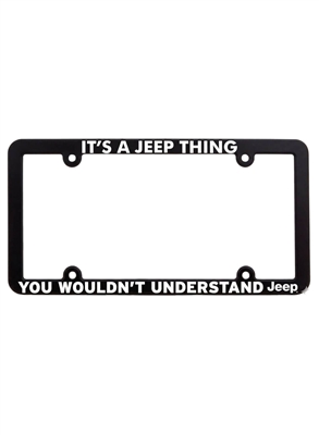 New Jersey License Plate Frame â€“ One Color Silk Screen Plastic | Durable Car Accessory