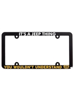 Custom NJ Car Tag Holder | Two-Tone Silk Screen Plastic | Automotive Accessory
