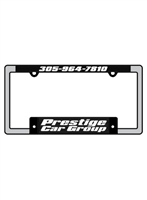 Michigan 2 Step Raised Lettering Plastic License Plate Frame | Brushed Aluminum