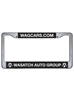 New Jersey 2 Step Raised Lettering Plastic License Plate Frame | Brushed Aluminum, Made in USA