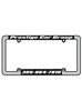 Ohio 2 Step Raised Lettering Plastic License Plate Frame | Brushed Aluminum, Made in USA