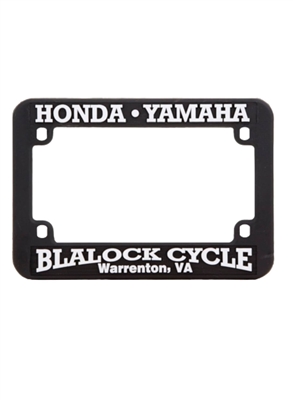 Motorcycle Raised Lettering License Plate Frames | Custom Plastic Frames
