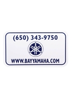 2 Color Motorcycle Plastic Display Plates | Custom Promotional Plates