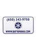 Custom Motorcycle Plastic Display Plates | 1 Color Promotional Plates