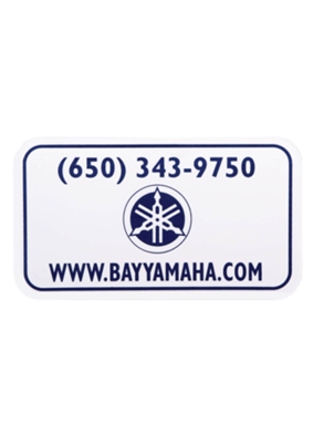 Custom Motorcycle Plastic Display Plates | 1 Color Promotional Plates