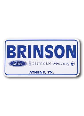Custom Plastic Display License Plates | .015 Thick Promotional Plates