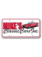 .030 Thick 2 Color Plastic Display License Plates | Custom Promotional Plates