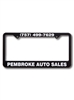 Custom Plastic License Plate Frame | Raised Lettering, 12 Style Options