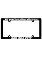 New York Raised Lettering Plastic License Plate Frame - Style A | Hot Stamped & Customizable