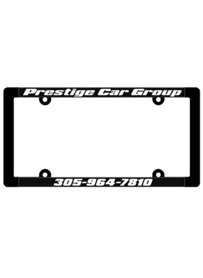 New York Raised Lettering Plastic License Plate Frame - Style A | Hot Stamped & Customizable