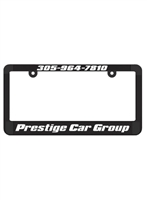New York Raised Lettering Plastic License Plate Frame - Style A | Hot Stamped & Customizable