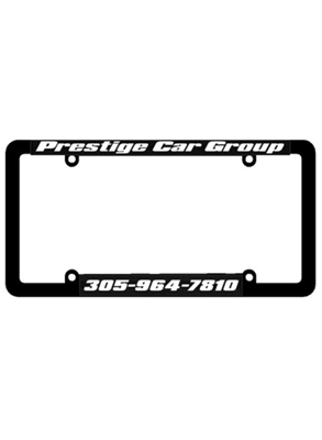 Ohio Raised Lettering Plastic License Plate Frame - Style A | Durable & Customizable