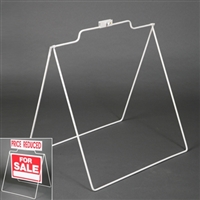 Metal Rod Sidewalk A Frame (5 Pack) - White