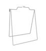 24 x 24 Metal Rod Sidewalk A Frame (5 Pack) White