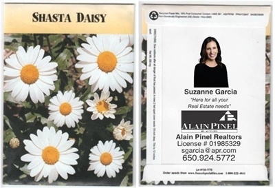 Shasta Daisy Personalized Seed Packets