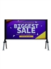 Portable Roadside Sign Frame â€“ Black | Durable Aluminum Display