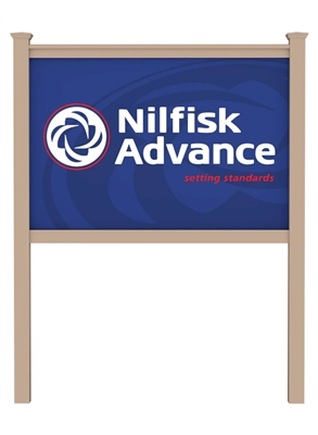Vinyl Standard Sign Frame â€“ Khaki | Durable Outdoor Signage