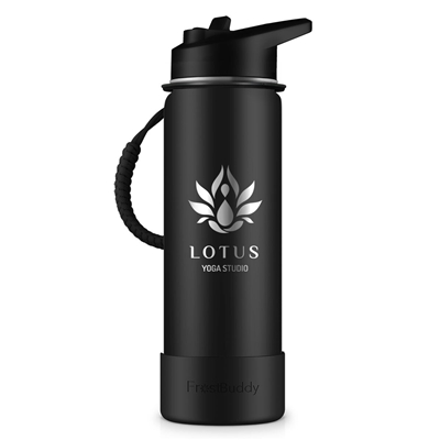 Frost Buddy Sports Buddy | Laser Engraved Stainless Steel Bottle | Keeps Drinks Cold for 24+ Hours
