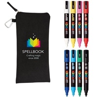 POSCA 8 Piece Basic Marker Set | Medium Tip Paint Markers | Art & Crafts