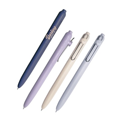 uni-ball Zento Gel Retractable Pen Muted | Sustainable, Smooth Writing with Black Ink