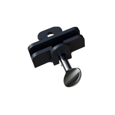 Single Hole Sign Rider Bracket for Aluminum Real Estate Posts - Black