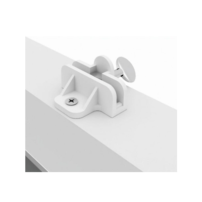 Single Hole Sign Rider Bracket for Aluminum Real Estate Posts - White