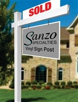 Colonial PVC Yard Sign Post 5 Foot